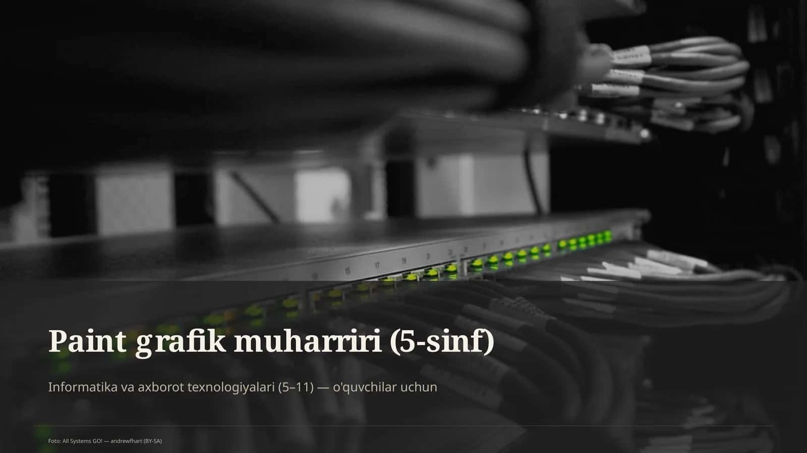 Paint grafik muharriri (5-sinf)