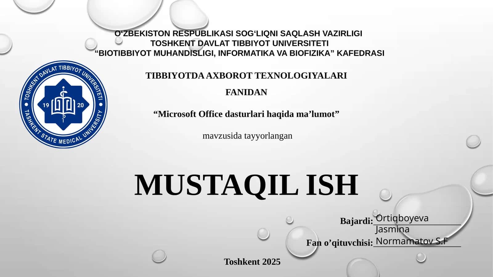 Microsoft Officedasturlarihaqidama’lumot