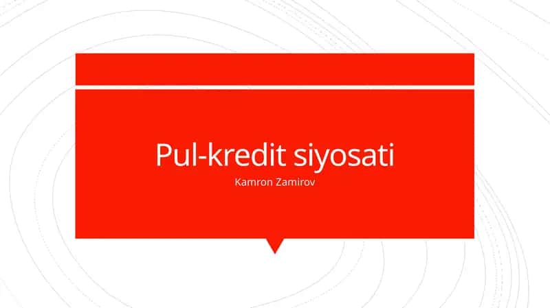 Pul-kredit siyosati