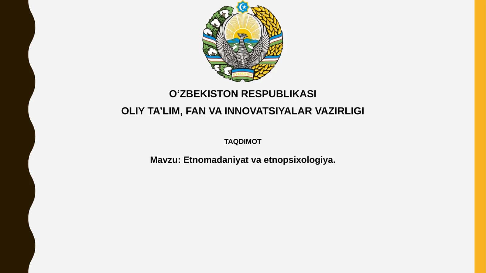 Etnomadaniyat va etnopsixologiya