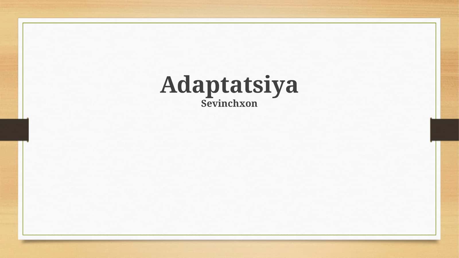 Adaptatsiya