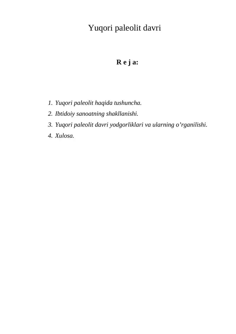 Yuqori paleolit davri
