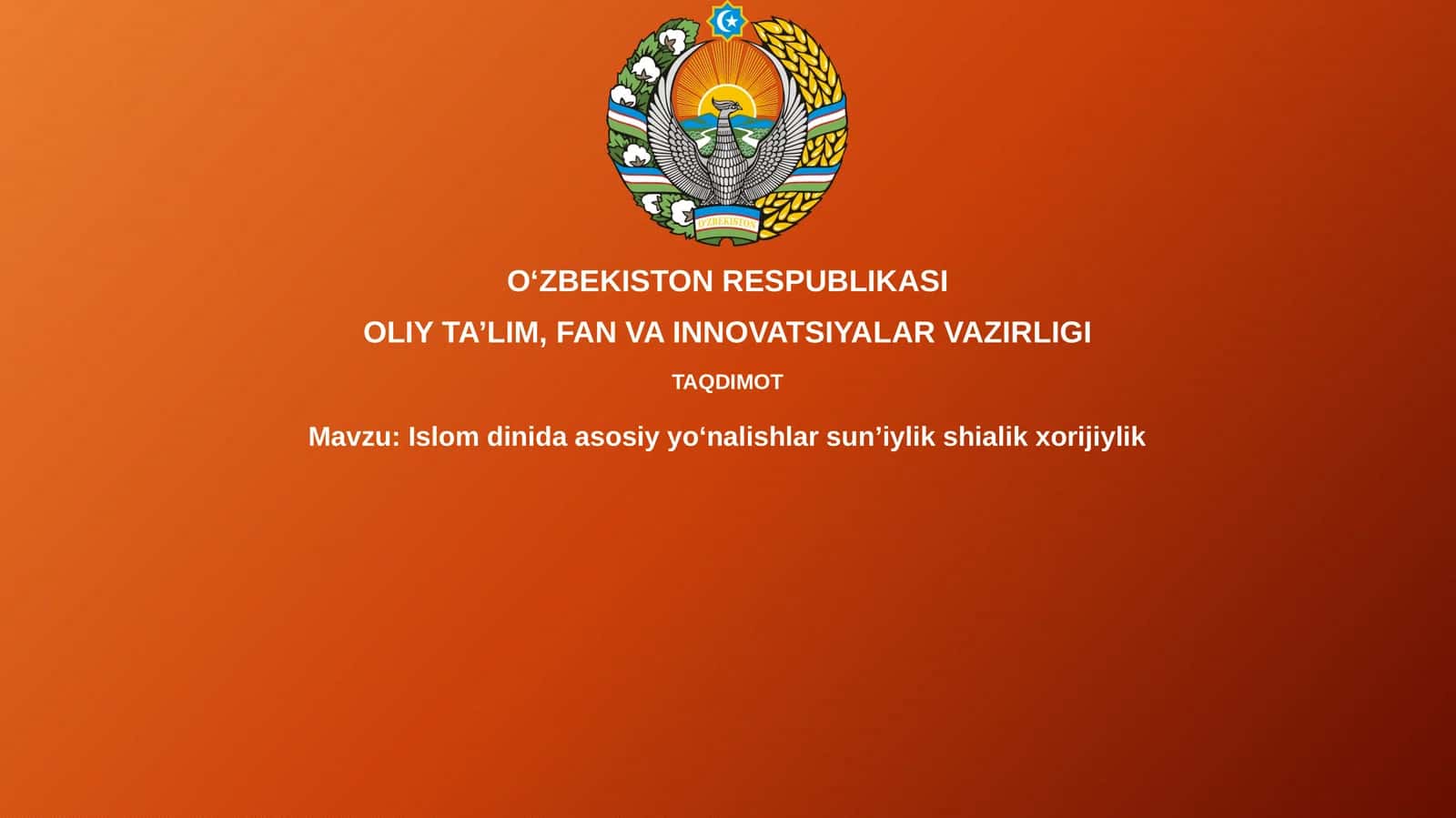 Islomdinidaasosiyyoʻnalishlarsunʼiylikshialikxorijiylik