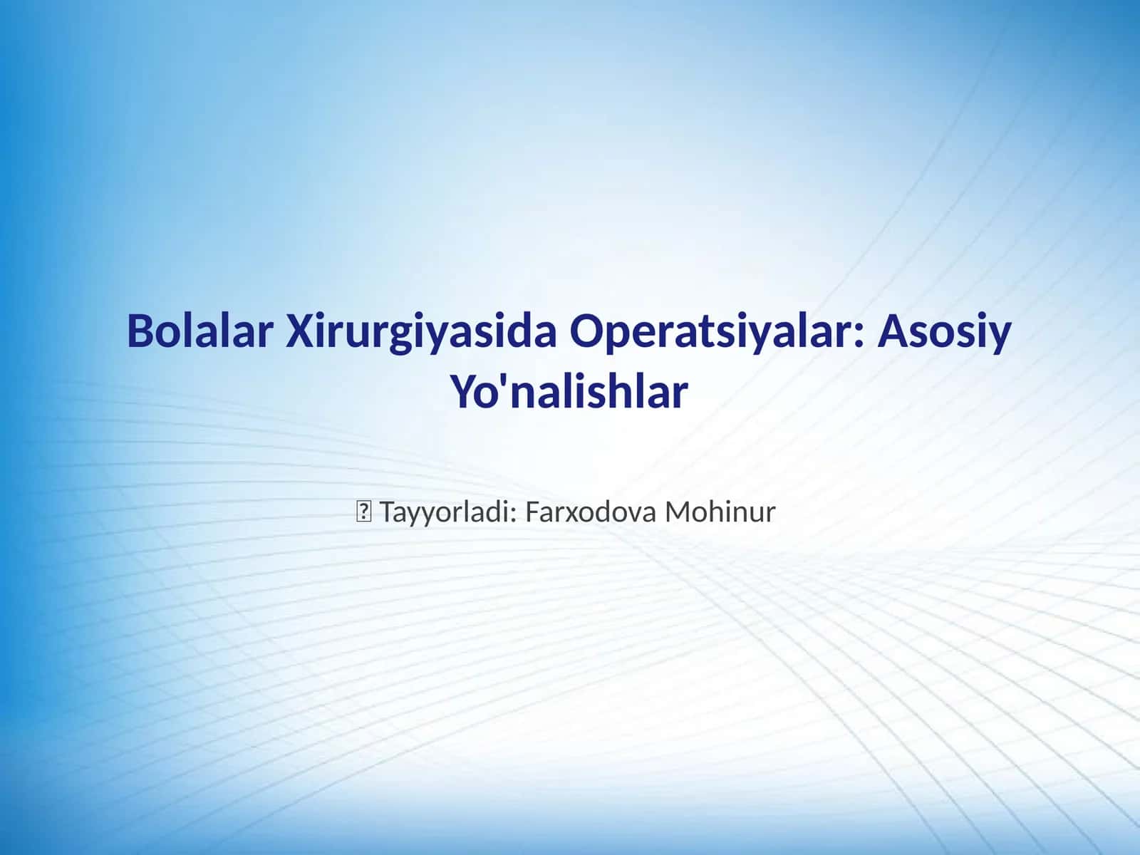 Yorg'oq Istisqosida Operatsiyalar