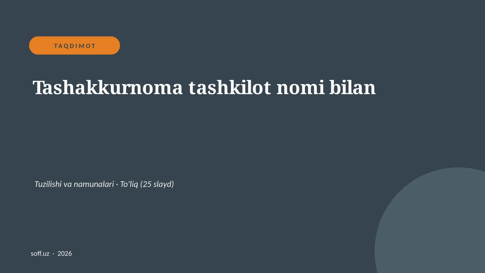 Tashakkurnoma