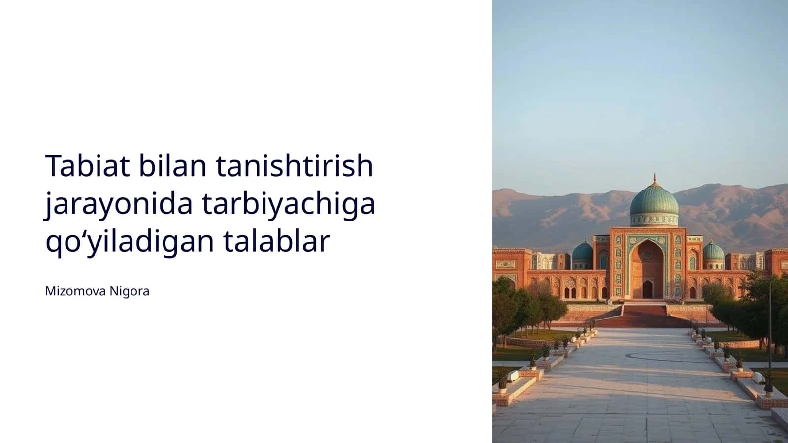 Bolalar ekologik tarbiyasi