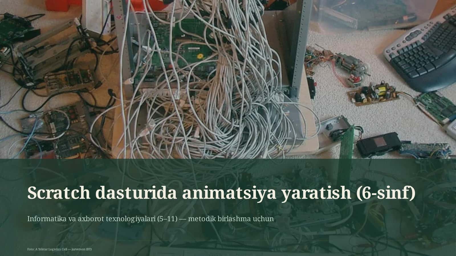 Scratch dasturida animatsiya yaratish (6-sinf)