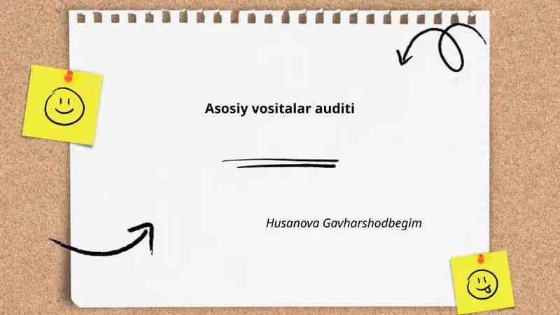 Asosiy vositalar auditi