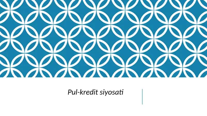 Pul-kredit siyosati
