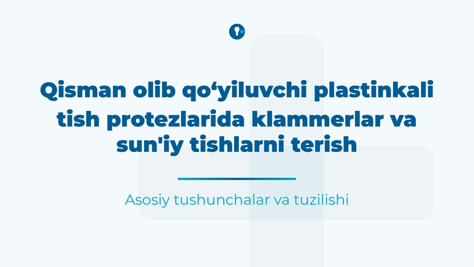 Qisman olib qoʻyiluvchi plastinkali tish protezlarida klammerlar va sun'iy tishlarni terish