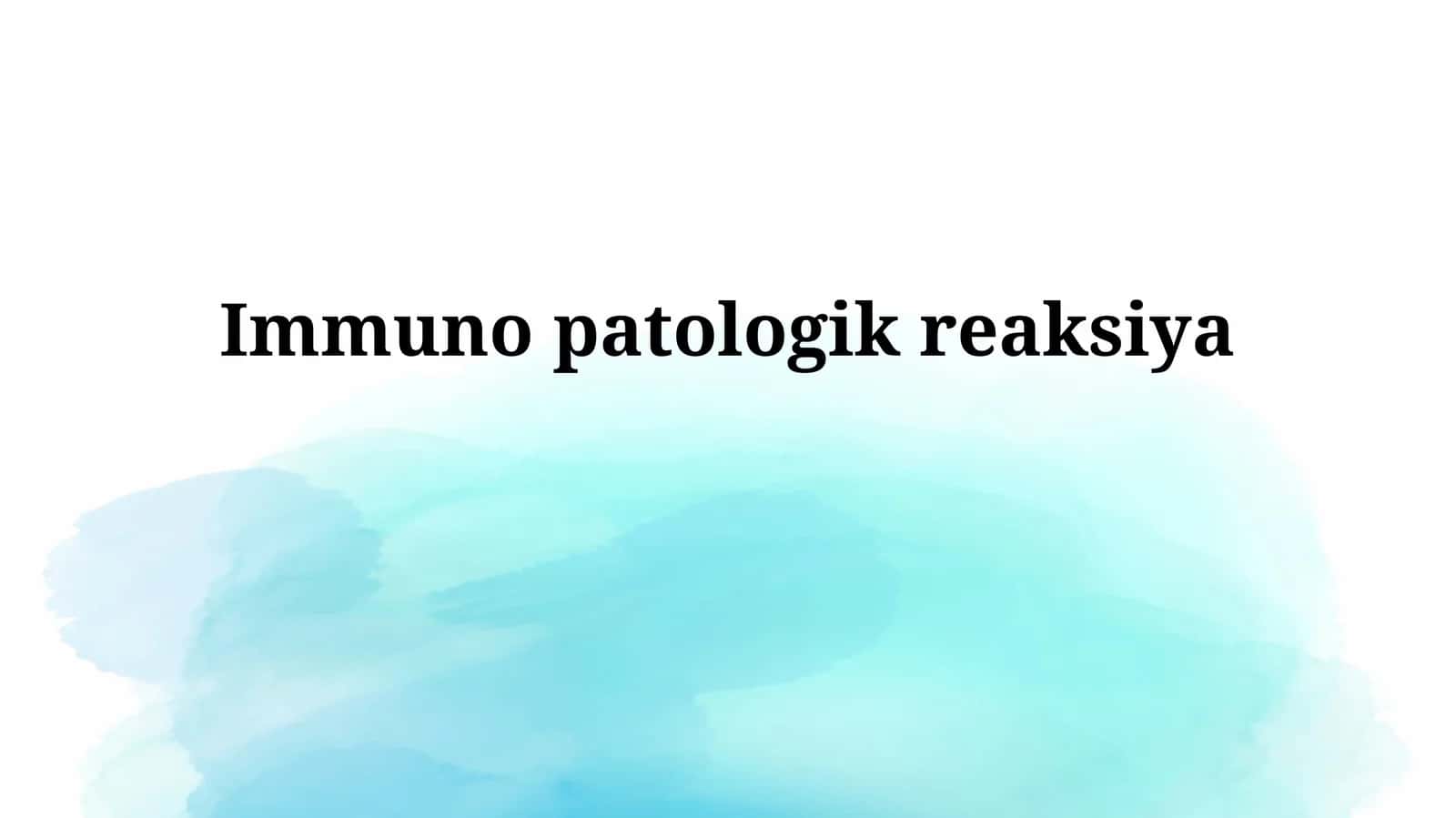 Immunopatologikreaksiya