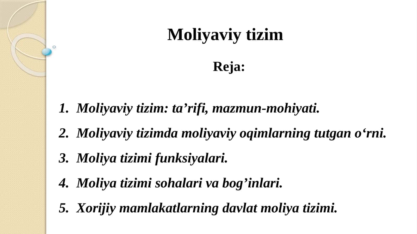 Moliyaviy tizim