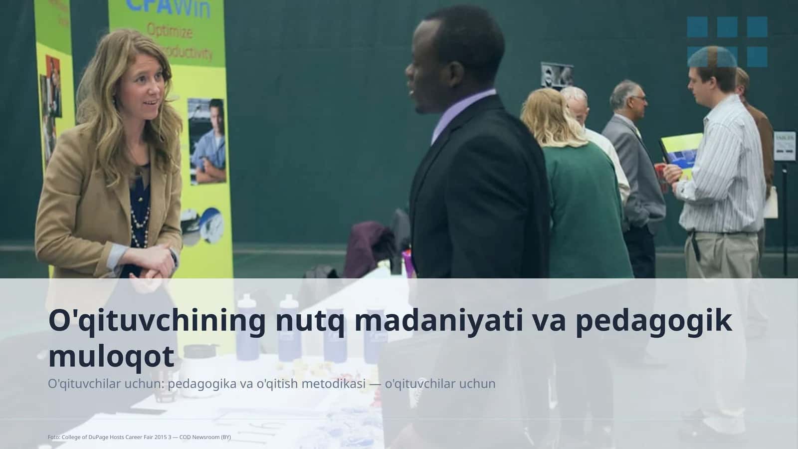 O'qituvchining nutq madaniyati va pedagogik muloqot