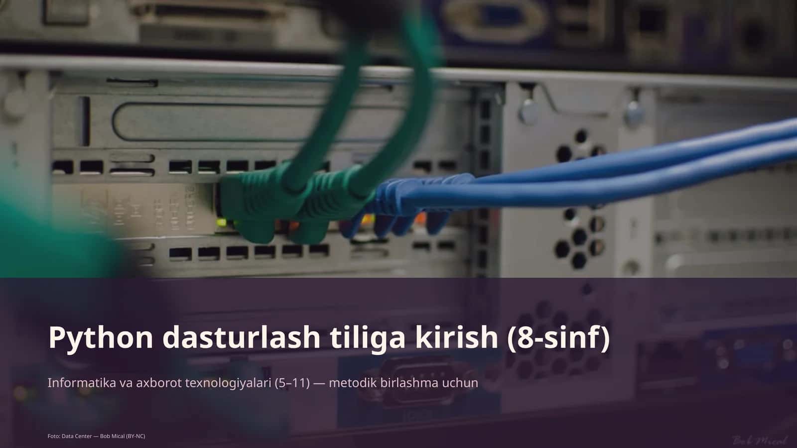 Python dasturlash tiliga kirish (8-sinf)