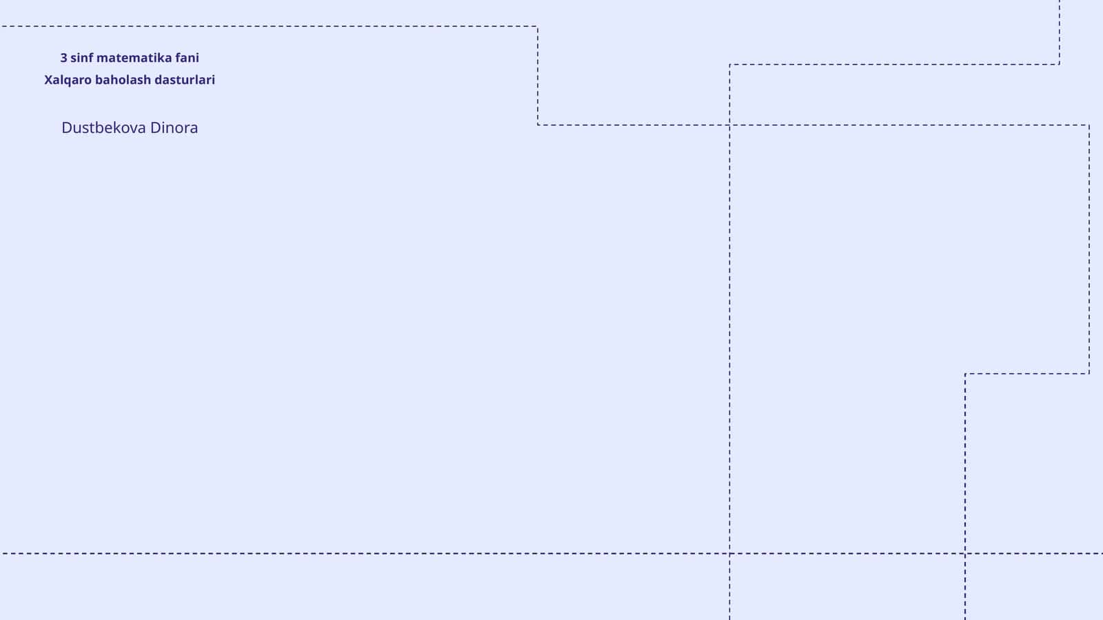 3 sinf matematika fani