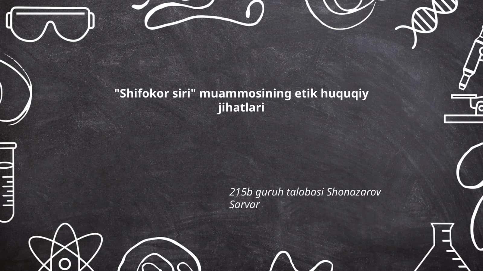 Shifokor siri