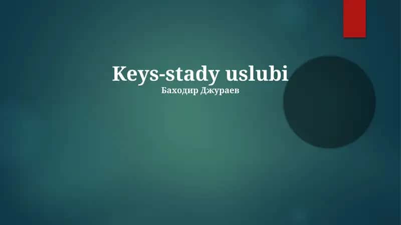 Keys-stady uslubi
