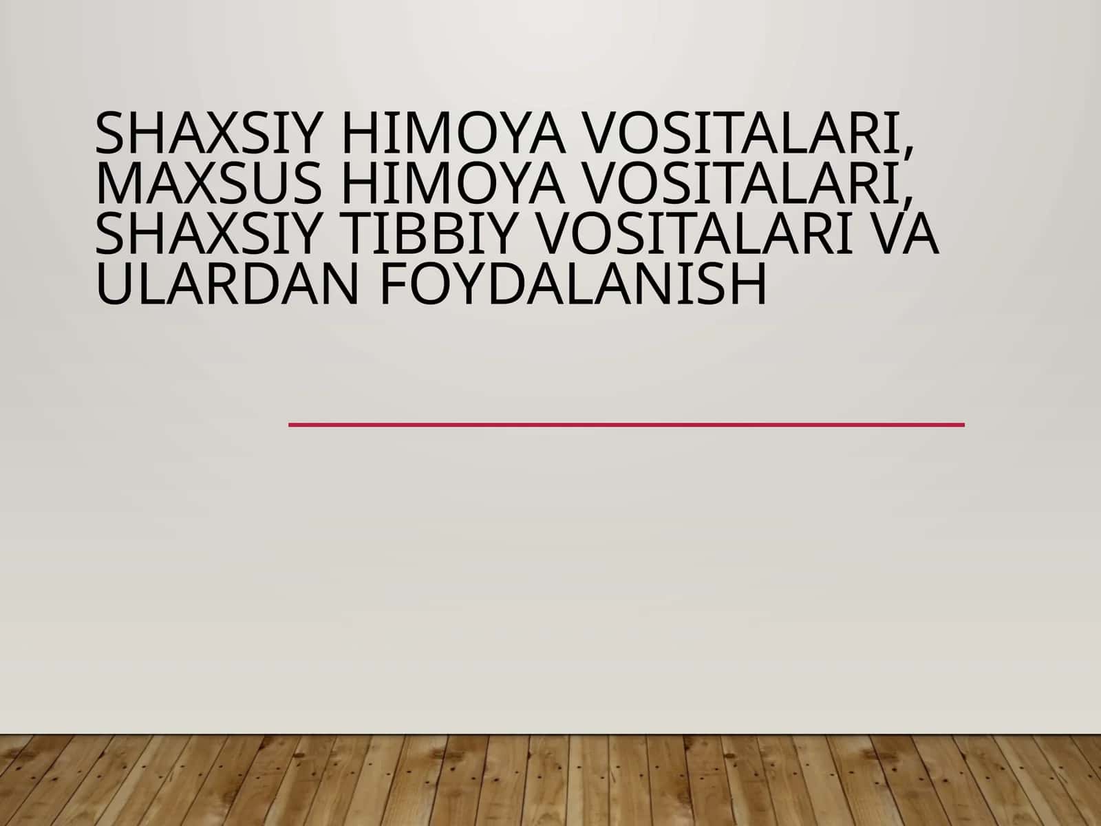 Shaxsiy himoya vositalari