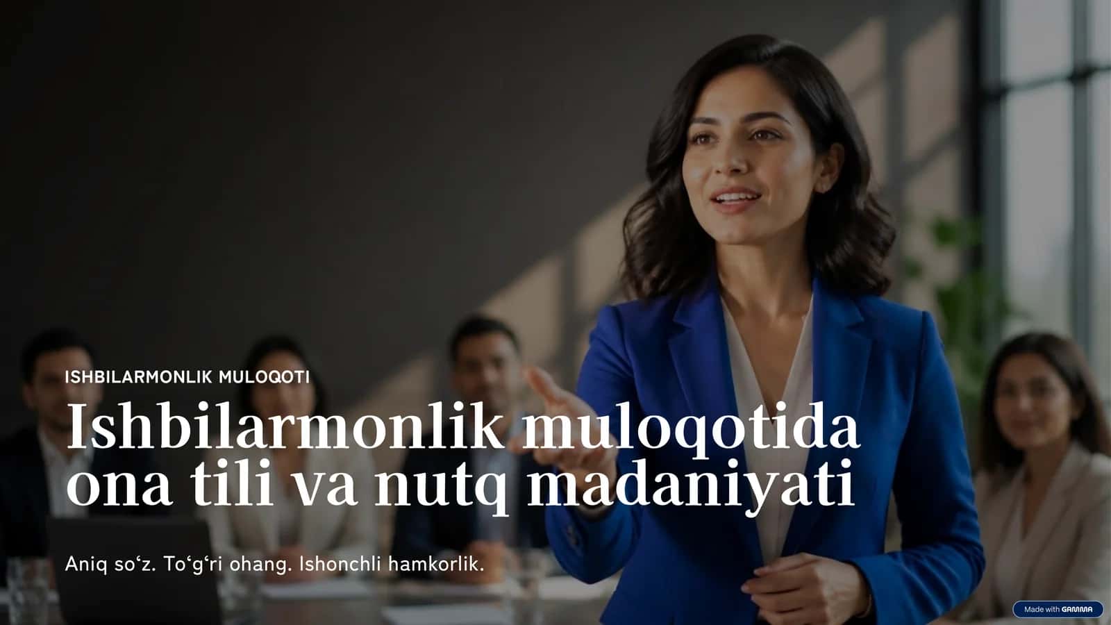 ISHBILARMONLIK MULOQOTI