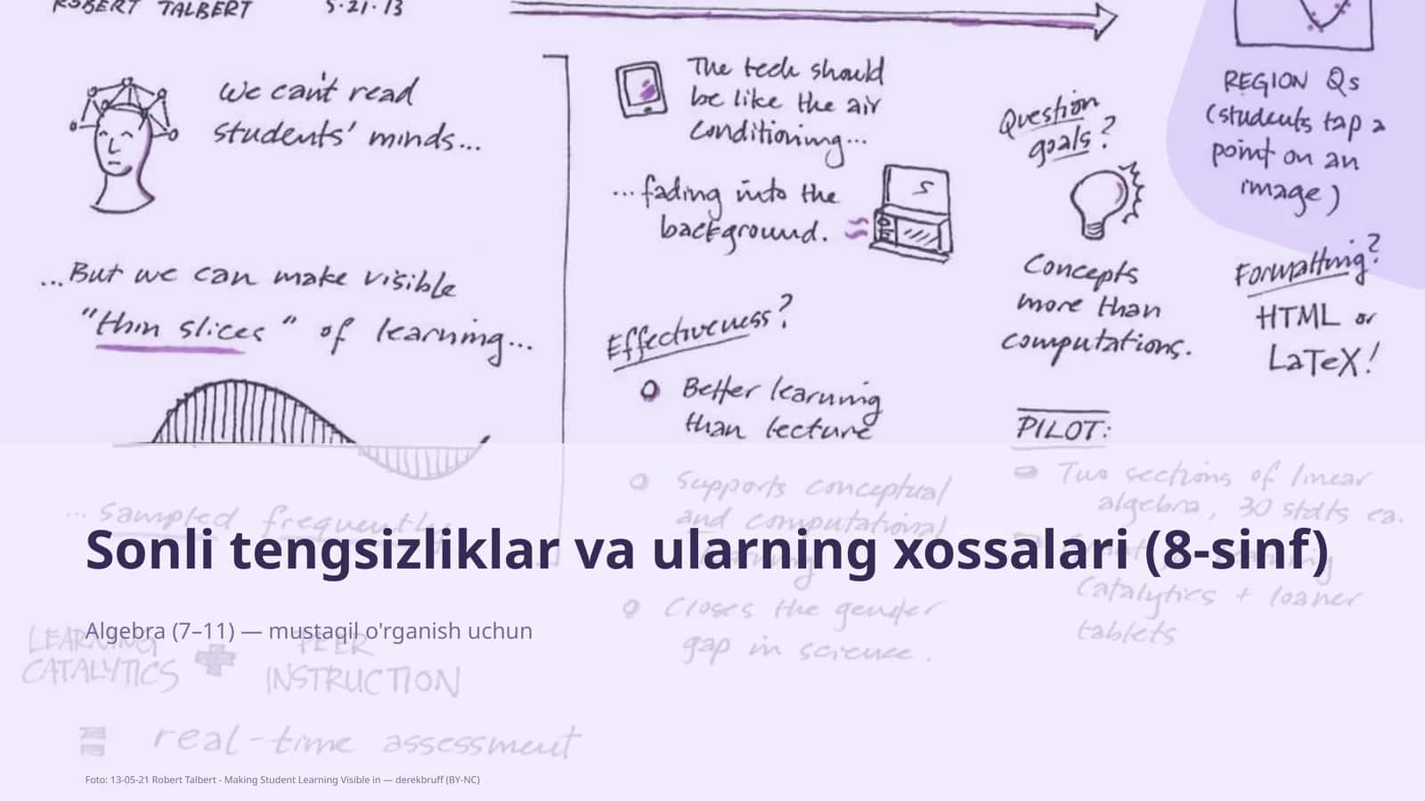 Sonli tengsizliklar va ularning xossalari (8-sinf)