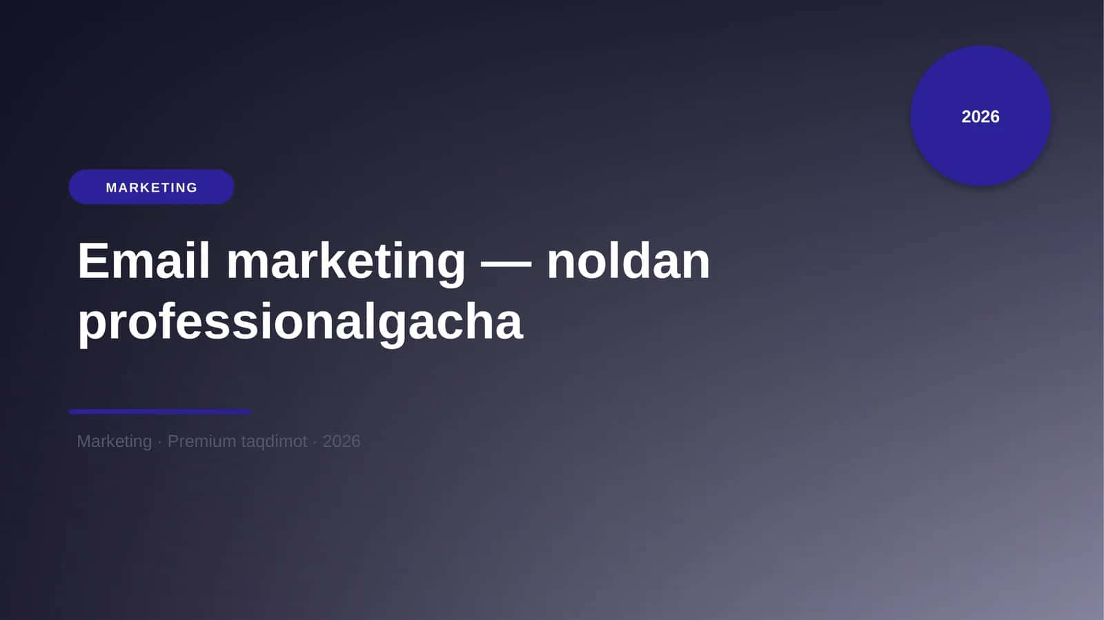 Email marketing — noldan professionalgacha