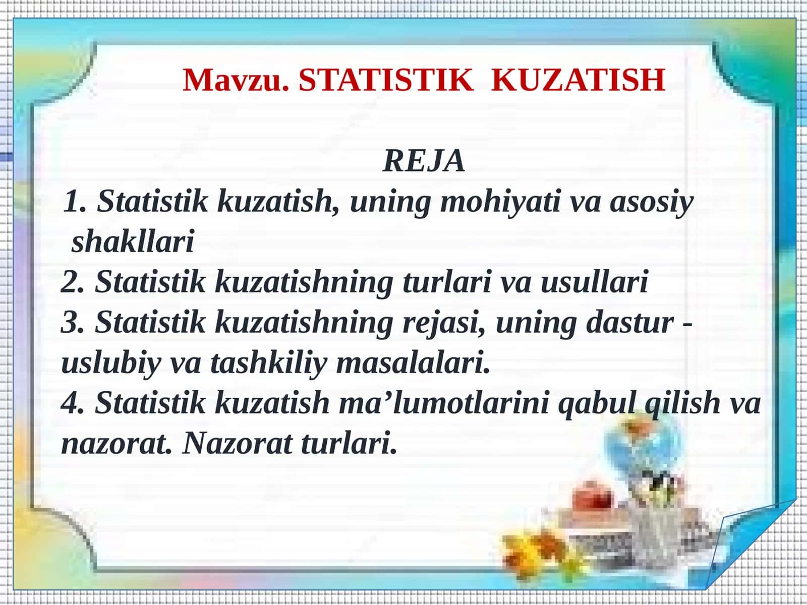 STATISTIK KUZATISH
