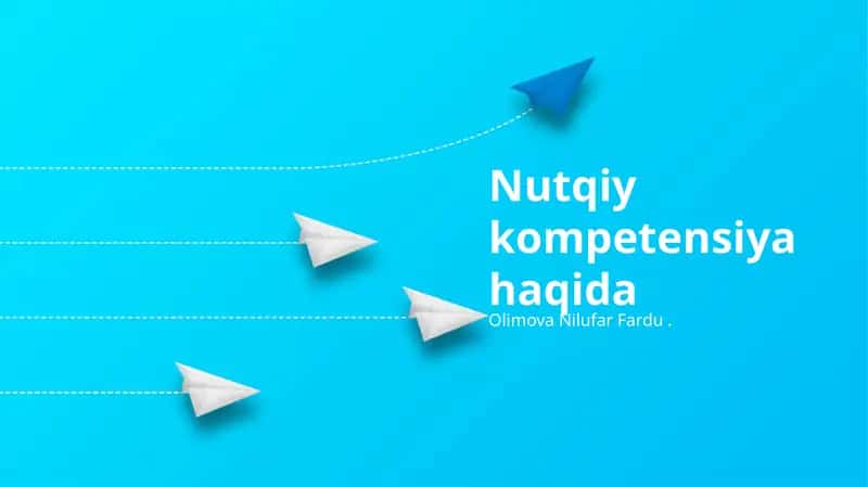 Nutqiy kompetensiya haqida