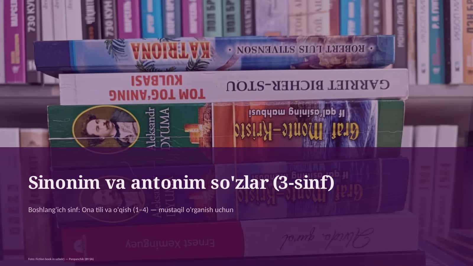 Sinonim va antonim so'zlar (3-sinf)