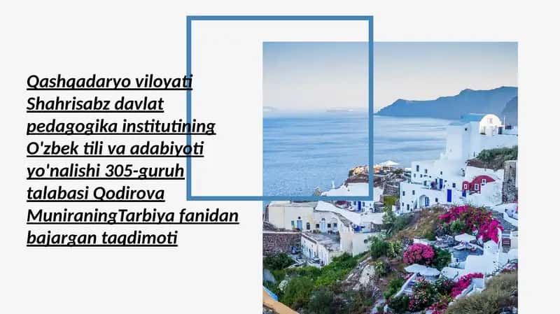 O'zbek til va adabiyoti