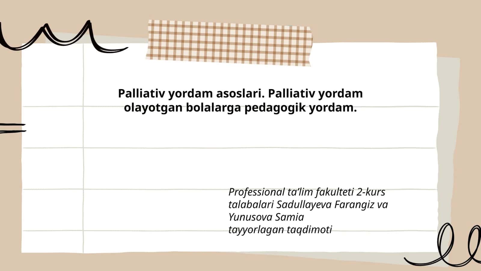 Palliativ yordam asoslari