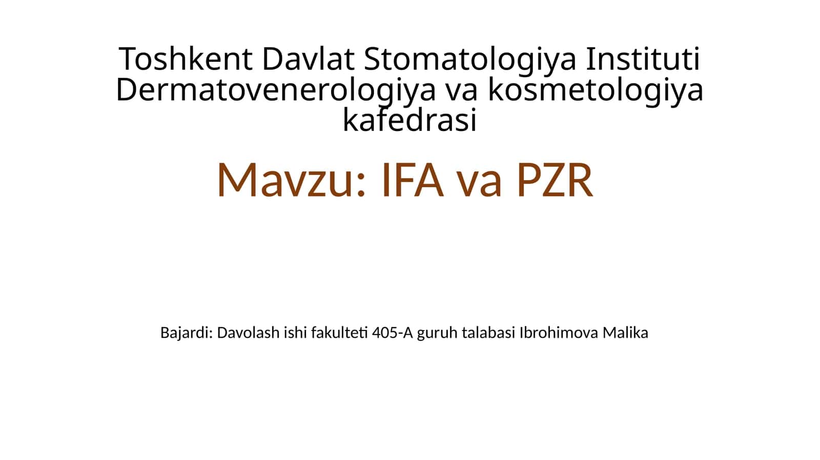 IFA va PZR Analizatorlari Tibbiyotdagi Ahamiyati