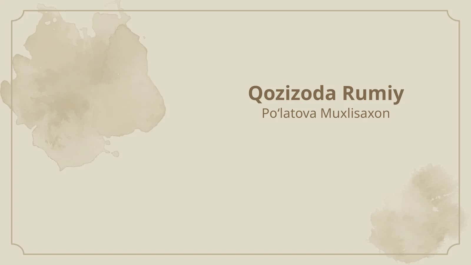 Qozizoda Rumiy