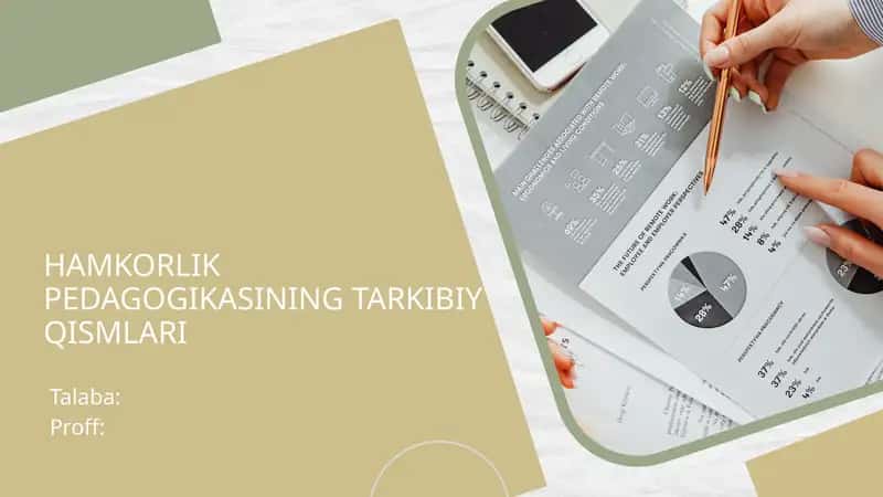 HAMKORLIK PEDAGOGIKASINING TARKIBIY QISMLARI