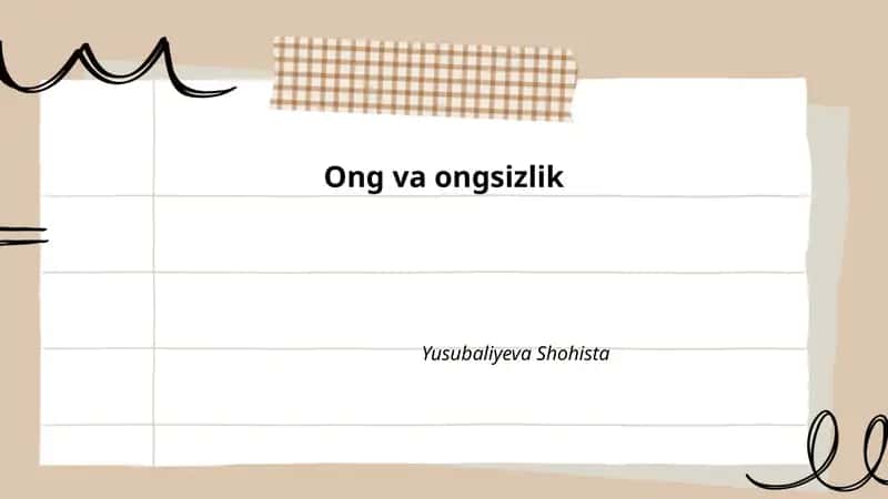 Ong va ongsizlik