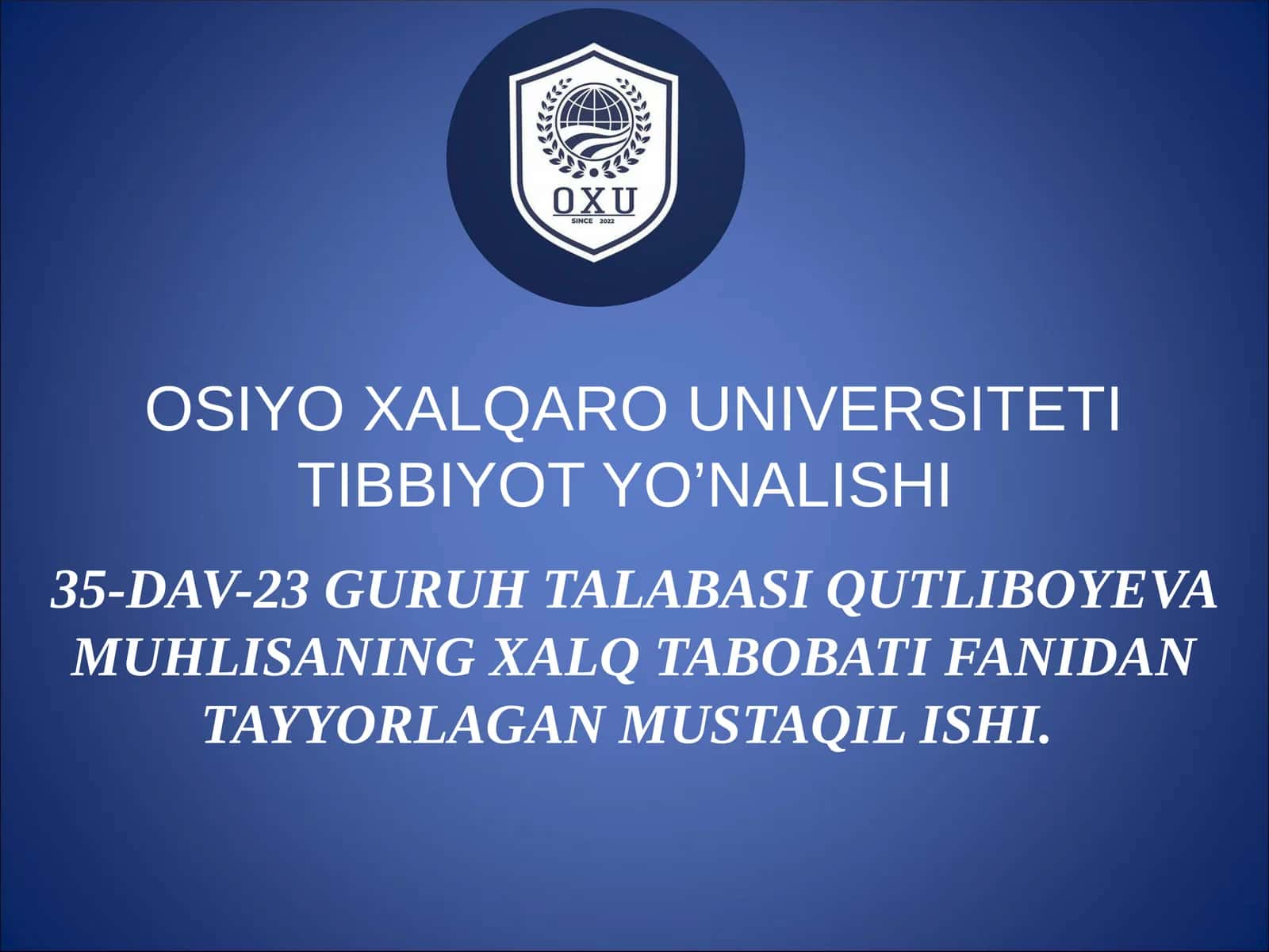QADIMIY XITOYDA QON CHIQARISH USULI BILAN DAVOLASH