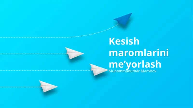 Kesish maromlarini me’yorlash