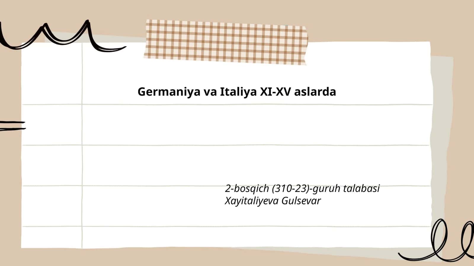 Germaniya va Italiya XI-XV asrlarda
