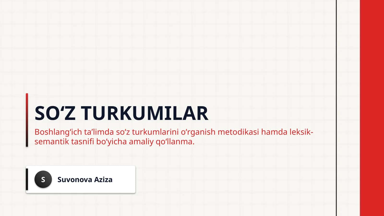 Soʻz turkumilar