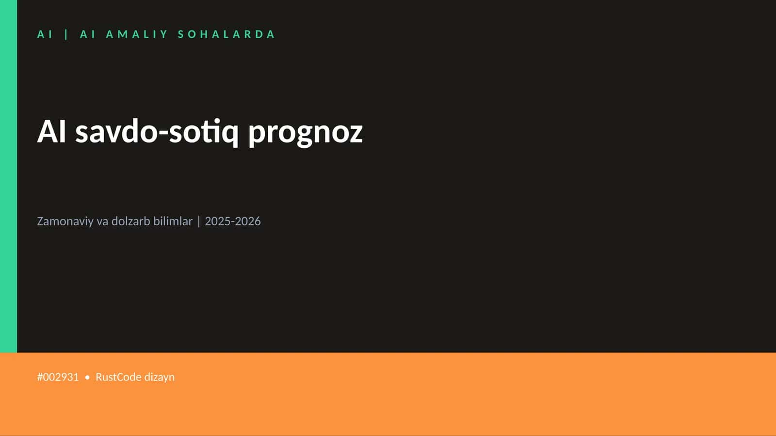 AI savdo-sotiq prognoz