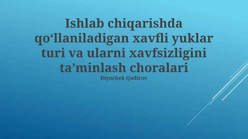 Xavfli kimyoviy moddalar