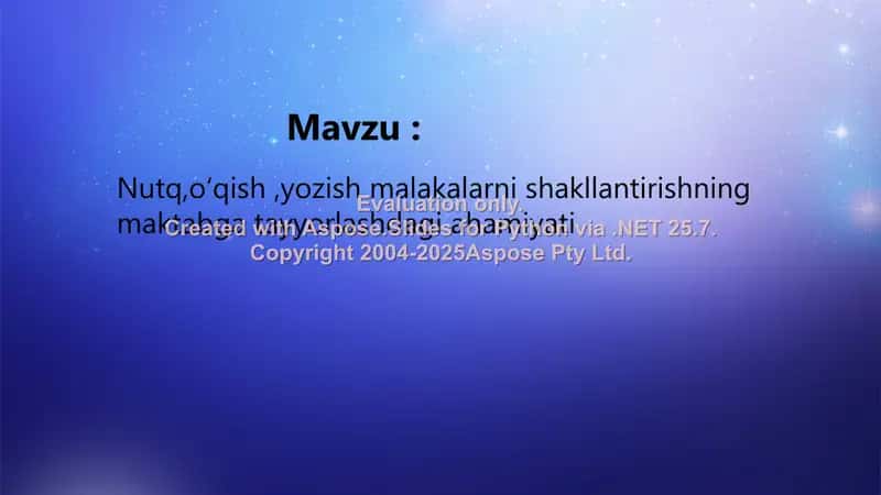 Nutq, oʻqish, yozish malakalarni shakllantirishning maktabga tayyorlashdagi ahamiyati