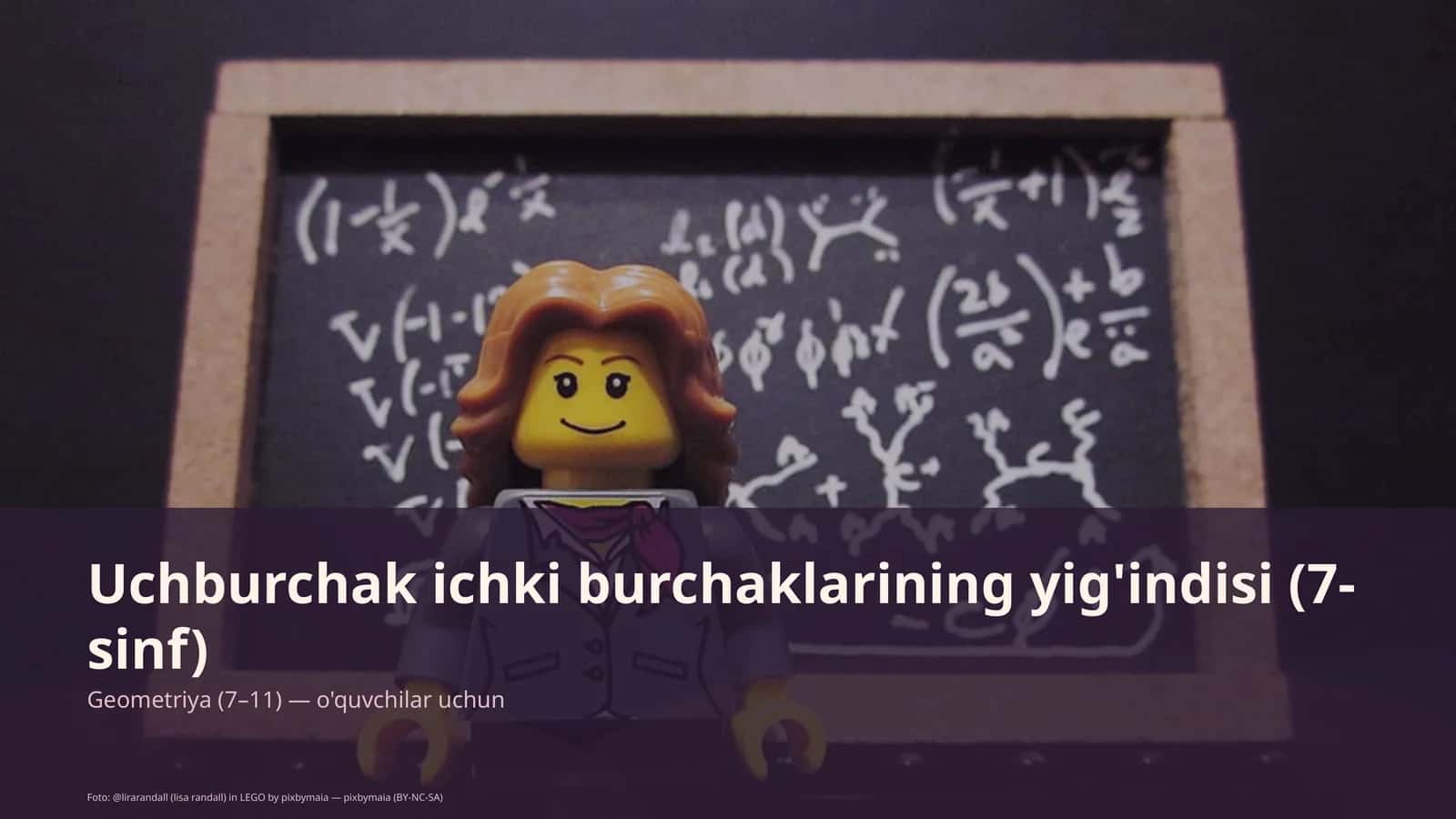 Uchburchak ichki burchaklarining yig'indisi (7-sinf)