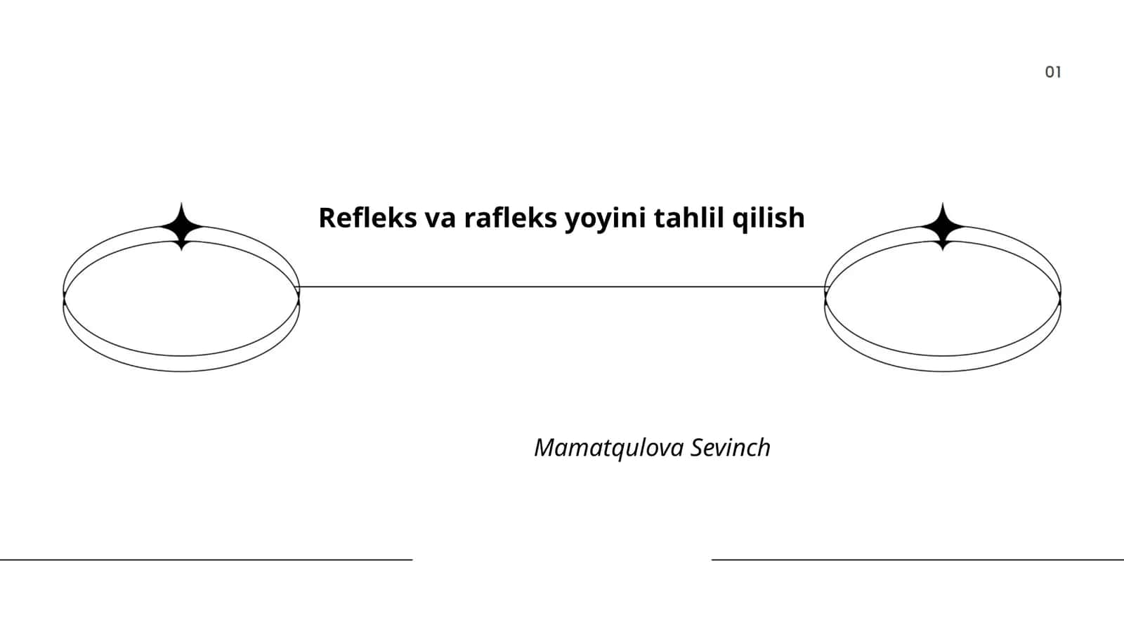 Refleks va rafleks yoyini tahlil qilish