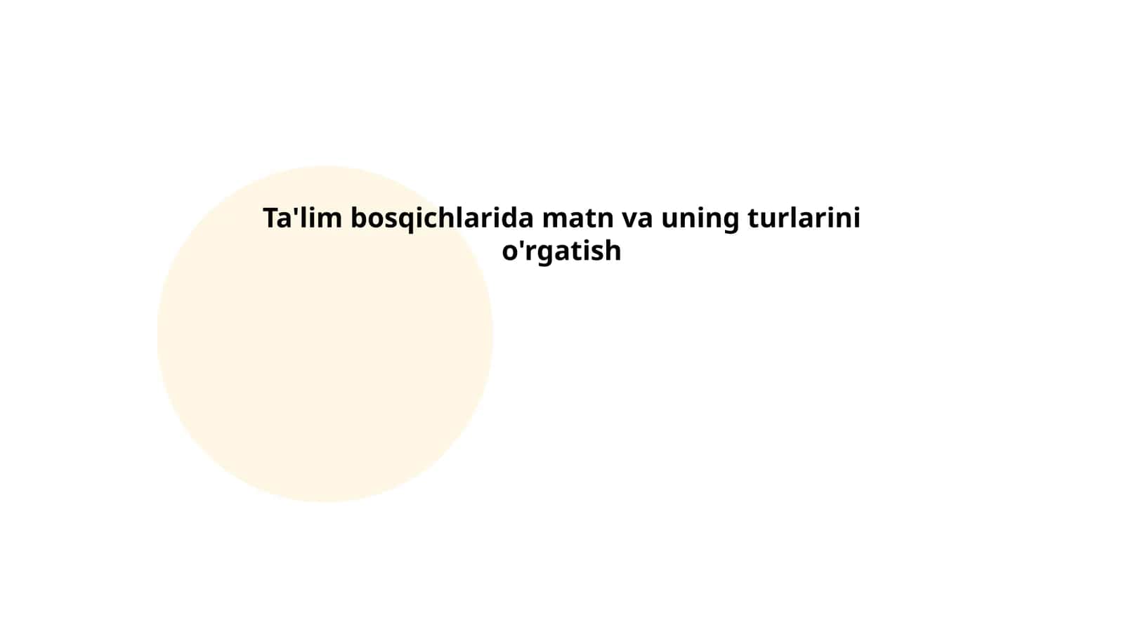 Matnning struktura elementlari