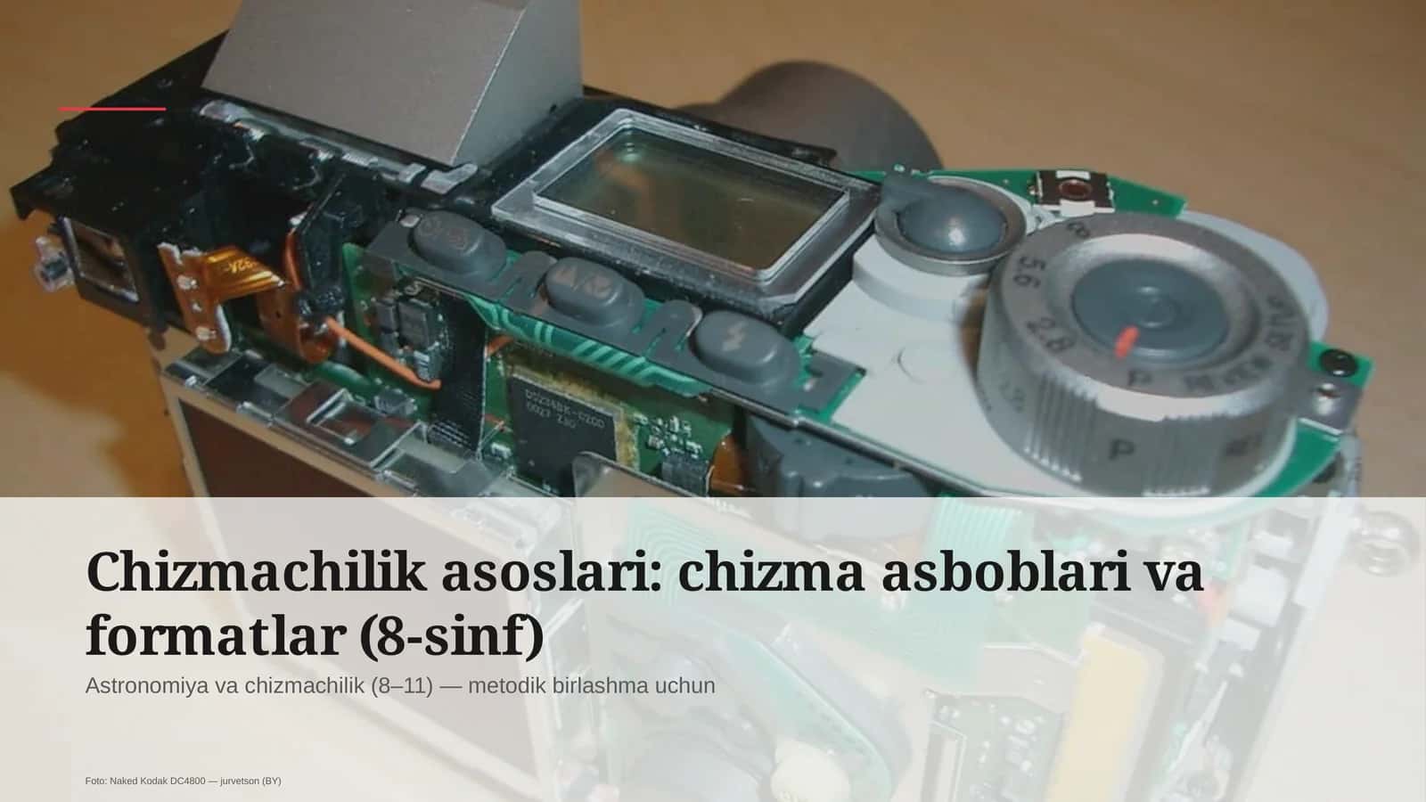 Chizmachilik asoslari: chizma asboblari va formatlar (8-sinf)