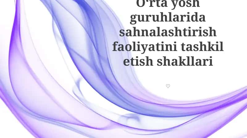 Teatr faoliyatini tashkil etish: aniq maqsadlar