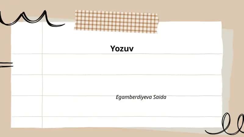 Yozuv