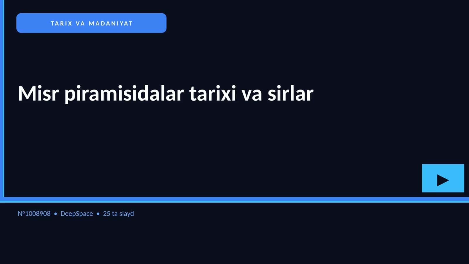 Misr piramisidalar tarixi va sirlar