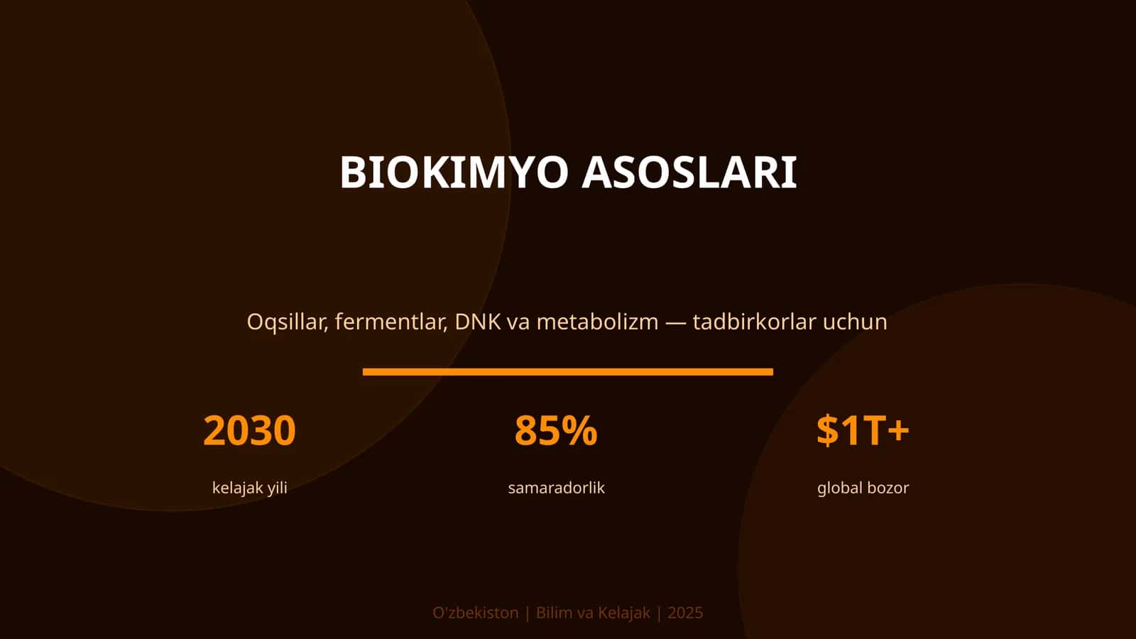 BIOKIMYO ASOSLARI