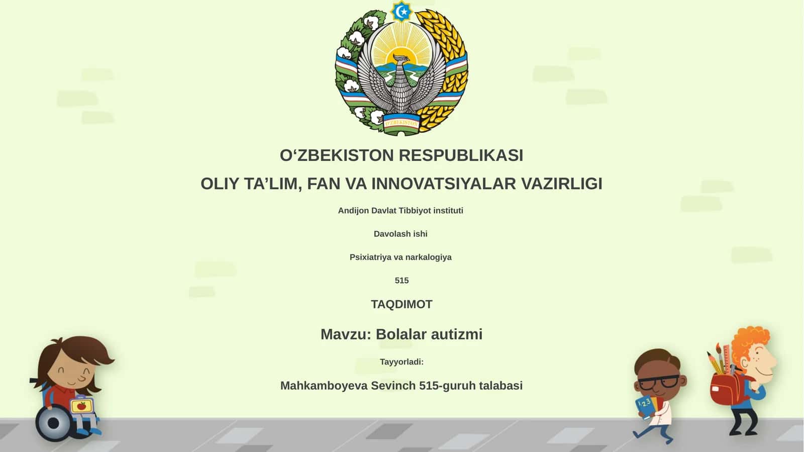 Bolalar autizmi